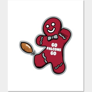 Atlanta Falcons Gingerbread Man Posters and Art